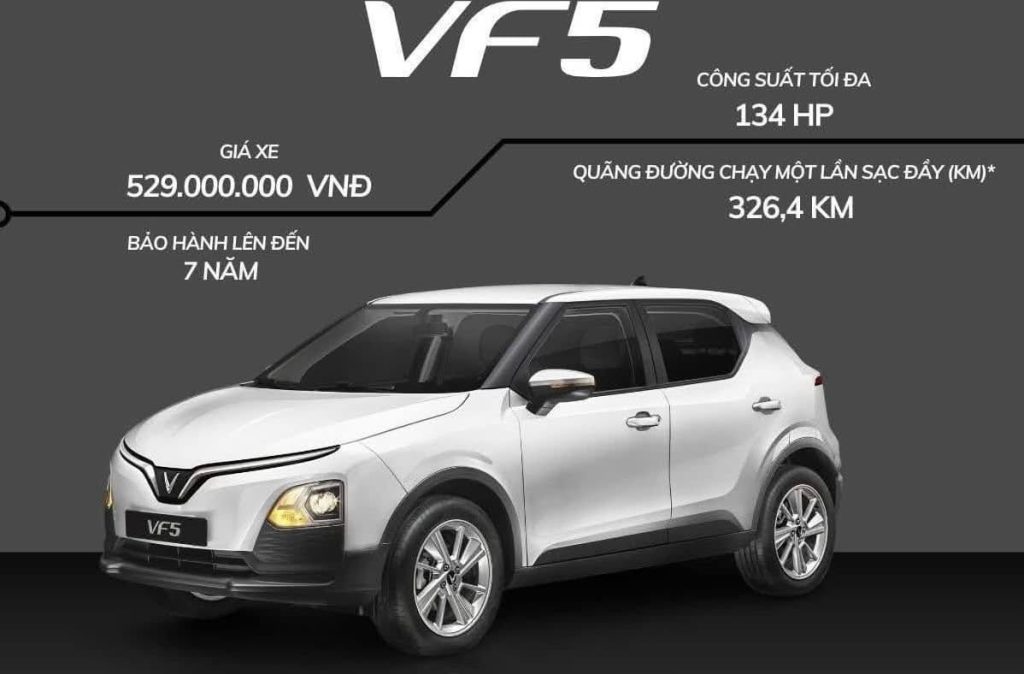 Giá xe VF5 tháng 8/2025