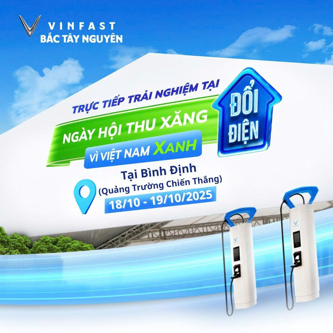 Thu Xăng Đổi Điện Cùng Vinfast Bình Định